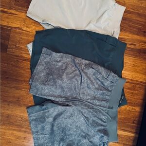 Lululemon Athletica Men's Gray/green Shorts